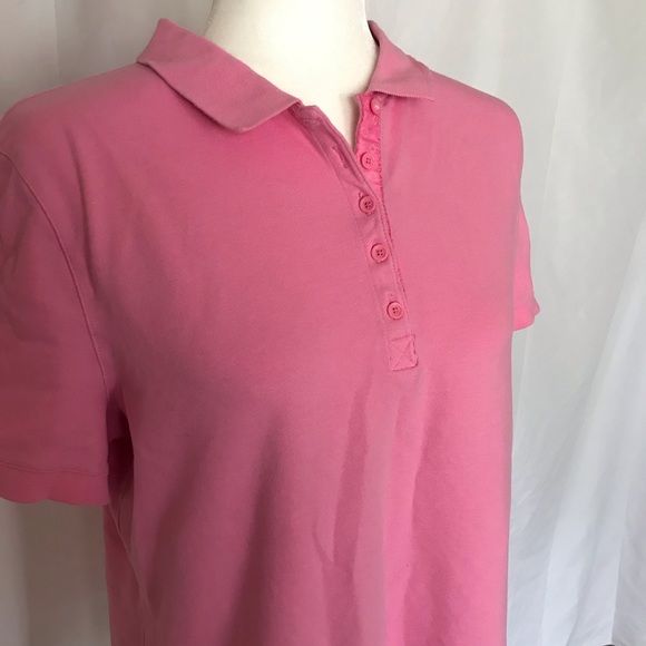 Liz Claiborne New York Pink Beautiful Collar Top - Picture 2 of 7